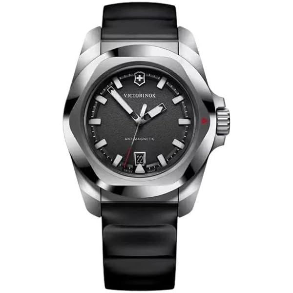 Amazon.com: Victorinox I.N.O.X. Chrono Black Dial Black Rubber